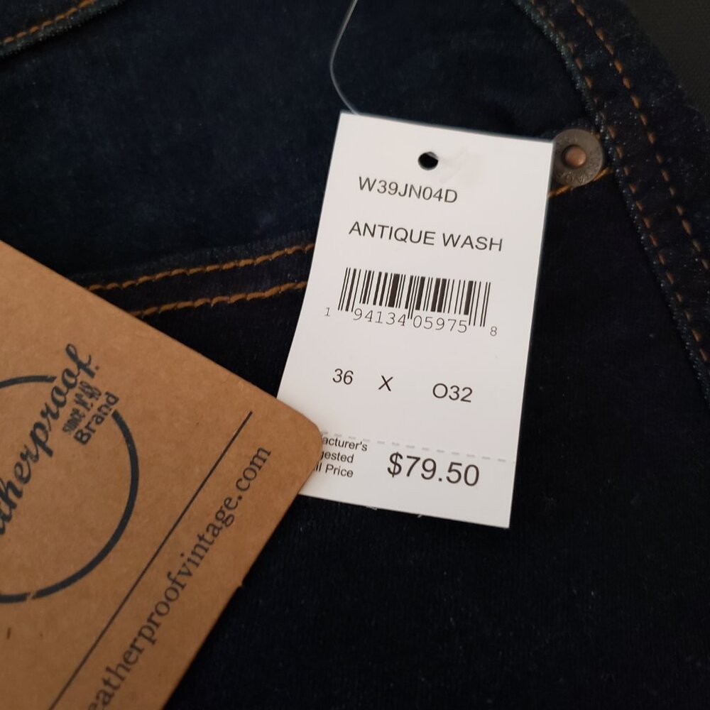 Men’s Vintage Comfort Blue Jeans NWT 36x32 - Picture 4 of 9